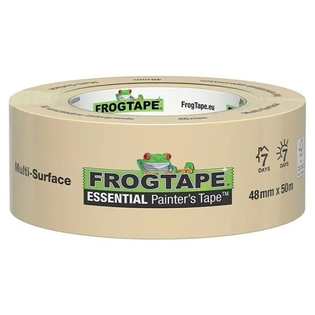 FrogTape Feinkrepp-Malerband Essential 48 mm Länge 50 m