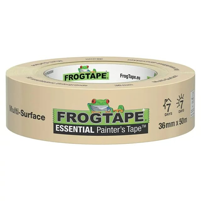 FrogTape Feinkrepp-Malerband Essential 36 mm Länge 50 m