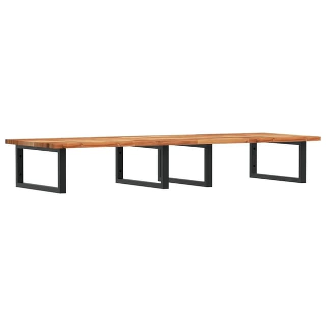 vidaXL Waschbeckenregal Wandmontage Stahl und Akazienholz 3302837