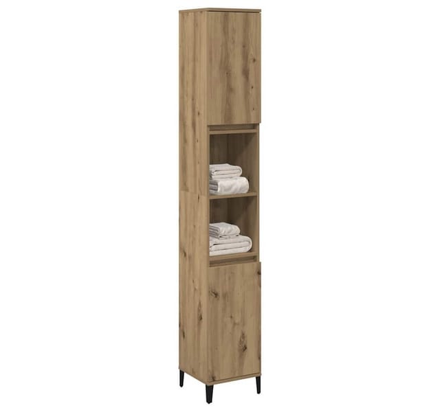vidaXL Badschrank Artisan-Eiche 30x30x190 cm Holzwerkstoff 857106