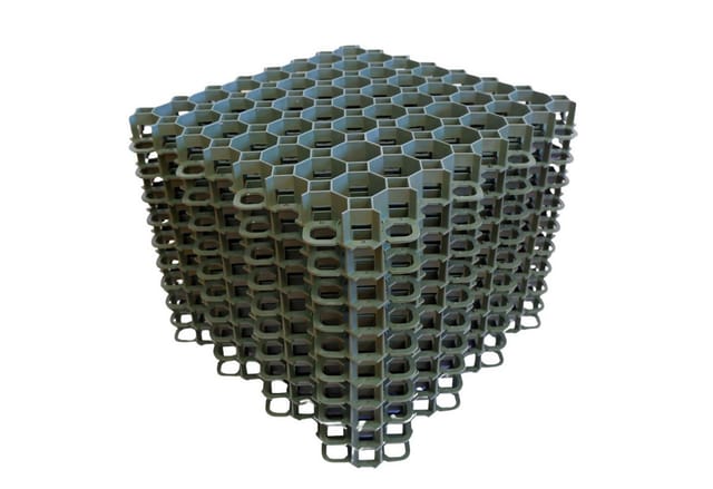 ViD 10 Stück Rasengitter Rasenwaben 50x50x4 cm Grün