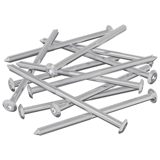 vidaXL Möbel-Schrauben 1000 Stk Silber Stahl 864405