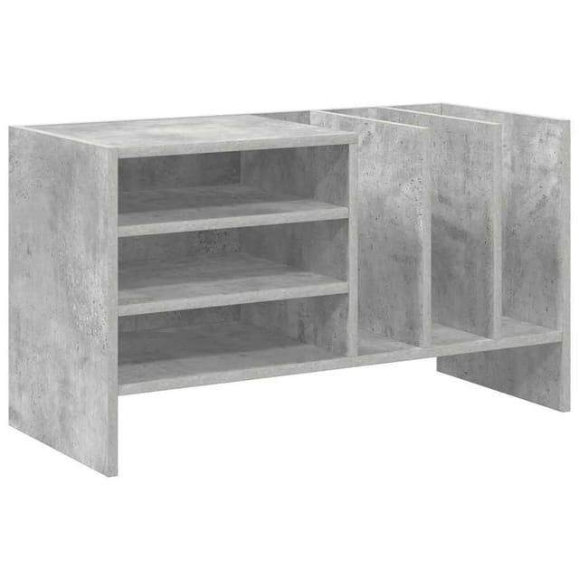 vidaXL Schallplattenschrank Beton Grau 78,5 x 35 x 45 cm Holzwerkstoff 891075