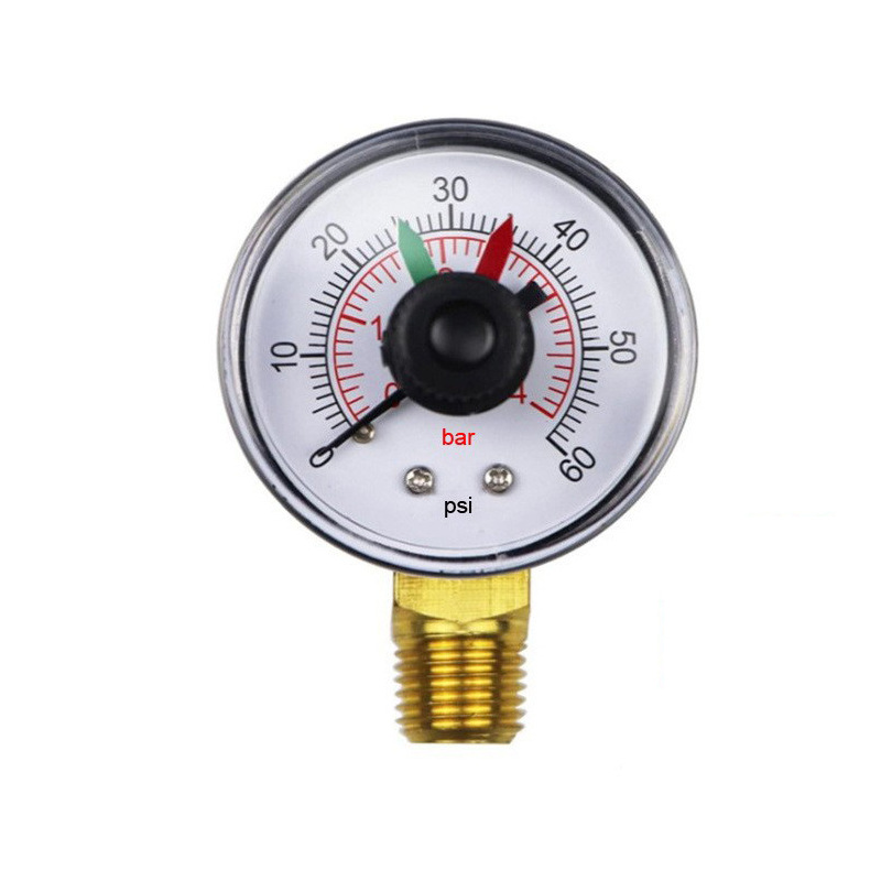 Ersatzteil Für Hayward Ecx271261 Manometer Für Sandpumpen-whirlpools, Manometer Mit Antriebsscheibe -- Ecx271261 Manometer (vertikal)