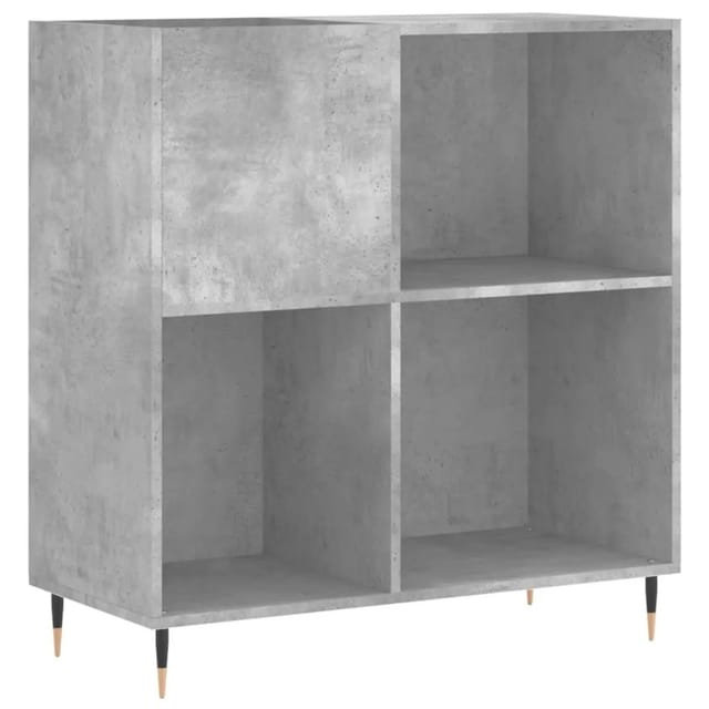 vidaXL Plattenschrank Betongrau 84,5x38x89 cm Holzwerkstoff 831768
