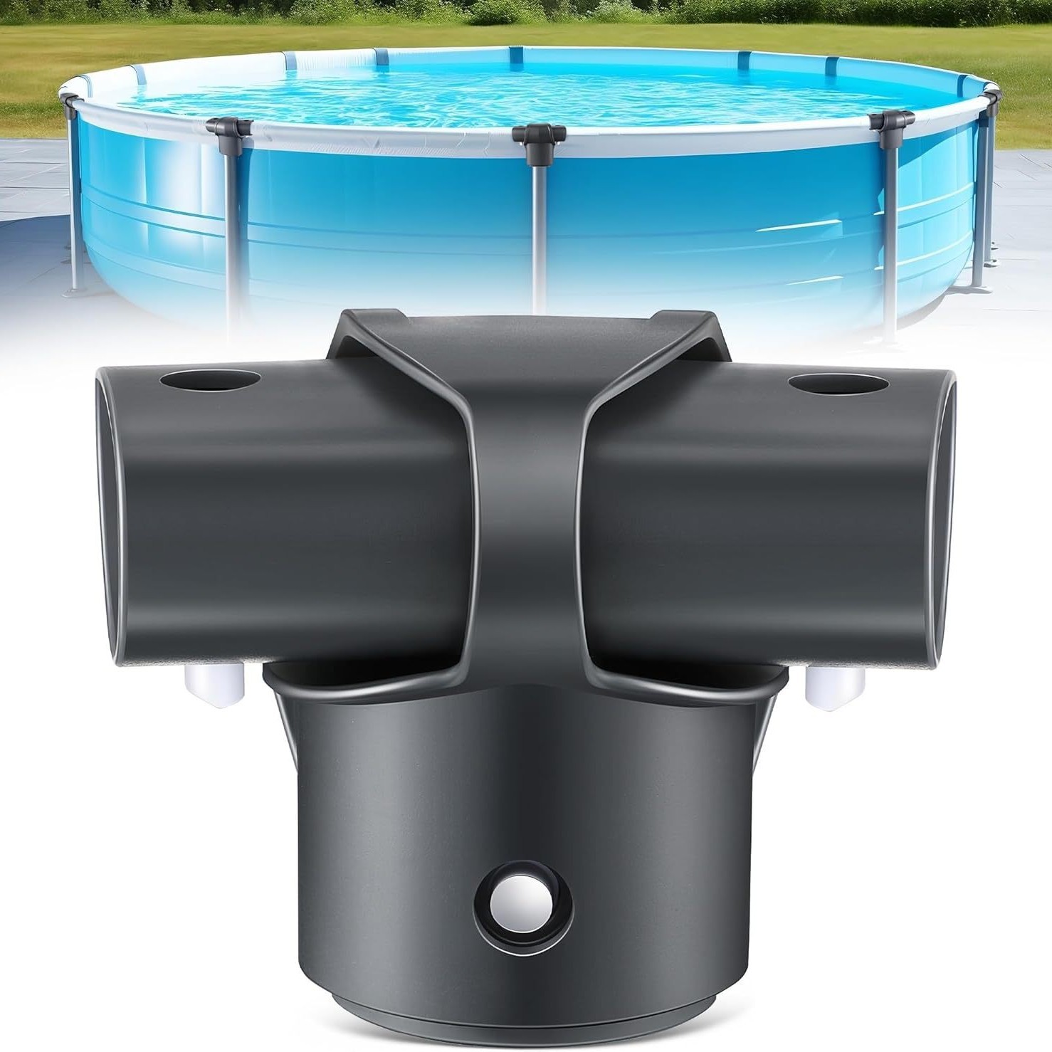 Intex 12427 T-stücke Und Balkenverbinder Sind Für Runde Rahmenpools Ab 15 Fuß Geeignet.
