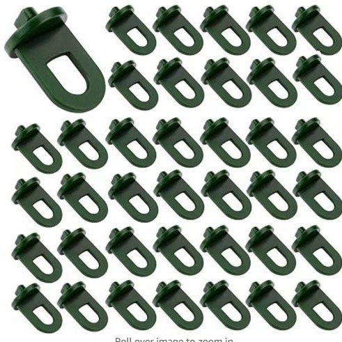 Kreuzbefestigungsringe, 50 Stück, Zubehör Für Gewächshäuser, Befestigungsringe Und Clips Für Gärten.