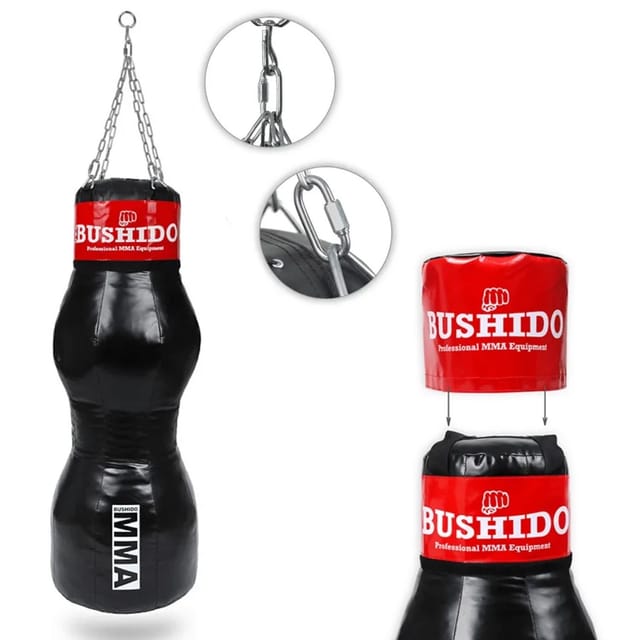 DBX BUSHIDO MMA Boxsack 130 cm 40 kg Gefüllt Trainingssack für MMA Boxen & Kampfsport