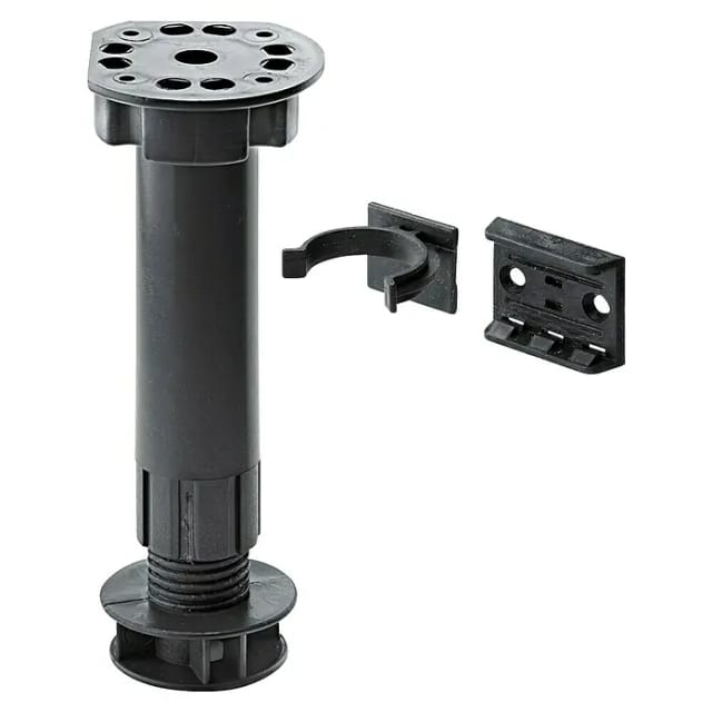 Hettich Sockel-Verstellfuß Ø 25 mm x 150 - 170 mm inkl. Klip