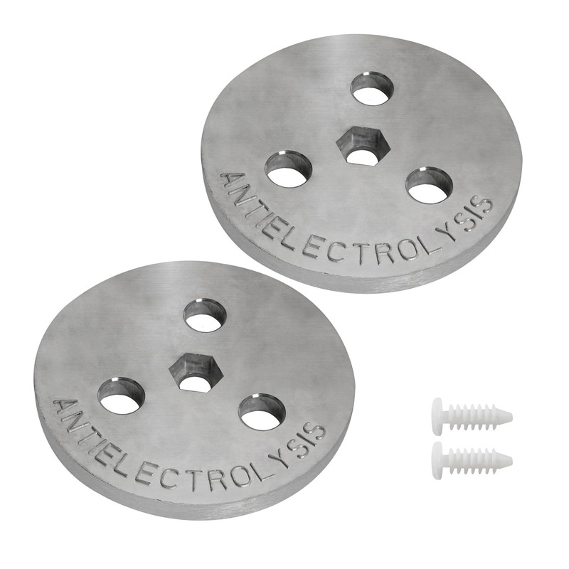 Zinkanoden-vorschaltgerät - Elektrolysebeständige Anode - Verzinkte Anode - Intern Verschraubtes Vorschaltgerät - Zinkanoden-vorschaltgerät (1 + 1 Ist Eine Schraube)