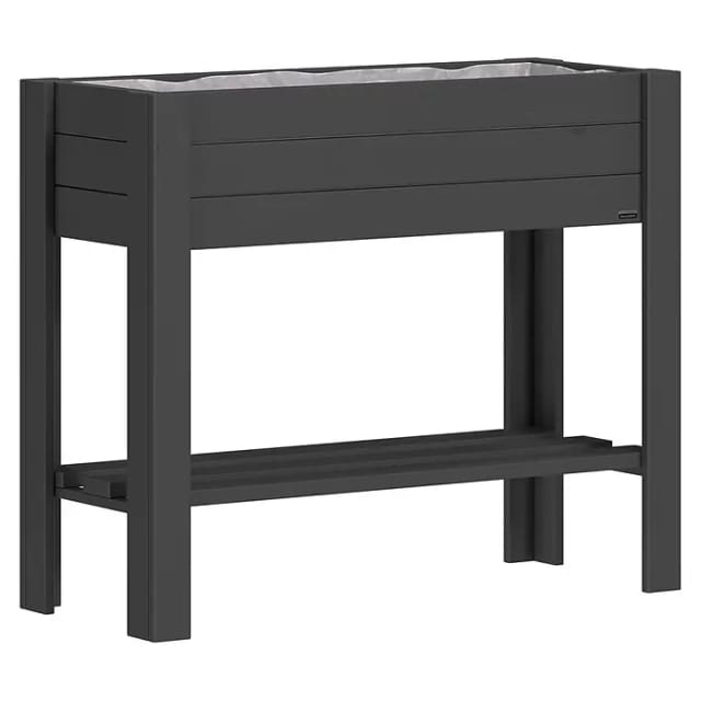 Wagner Holz-Hochbeet Green Box Light Pappel 83 cm x 35 cm x 70 cm Anthrazit FSC®