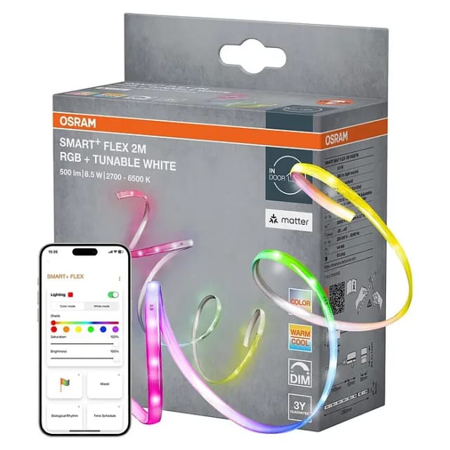 Osram LED-Streifen Smart Matter Flex 8,5 W 6.500 K 200 cm x 1,2 cm x 0,8 cm