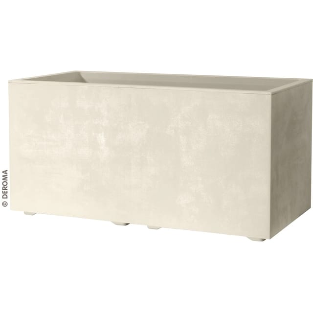 Deroma Pflanzkasten Millennium 79 cm x 39 cm x 39 cm Perlweiß