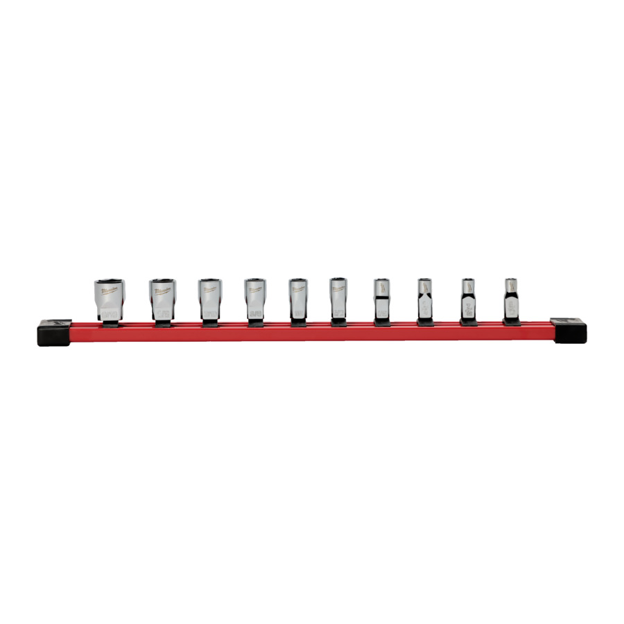 Milwaukee 10-teiliger Imperial 1/4" Steckschlüsselsatz