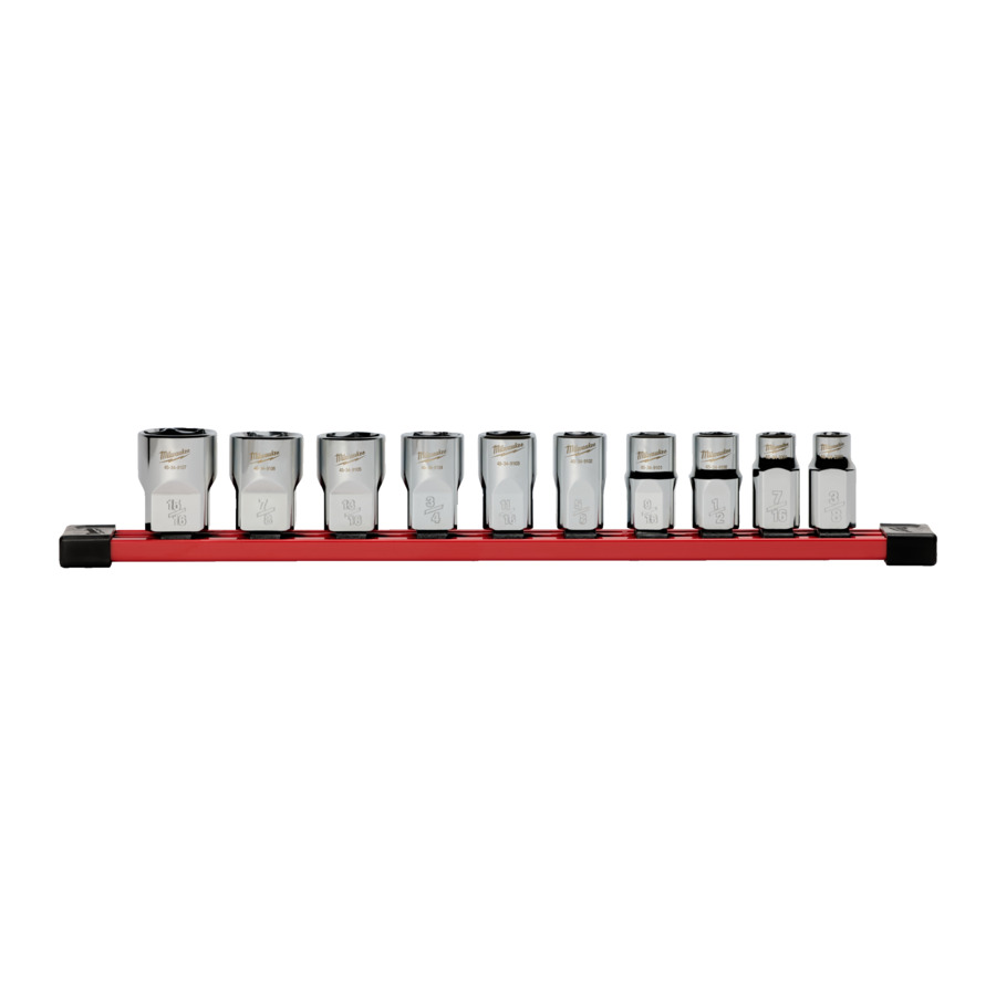 Milwaukee 10-teiliger Imperial 1/2" Steckschlüsselsatz