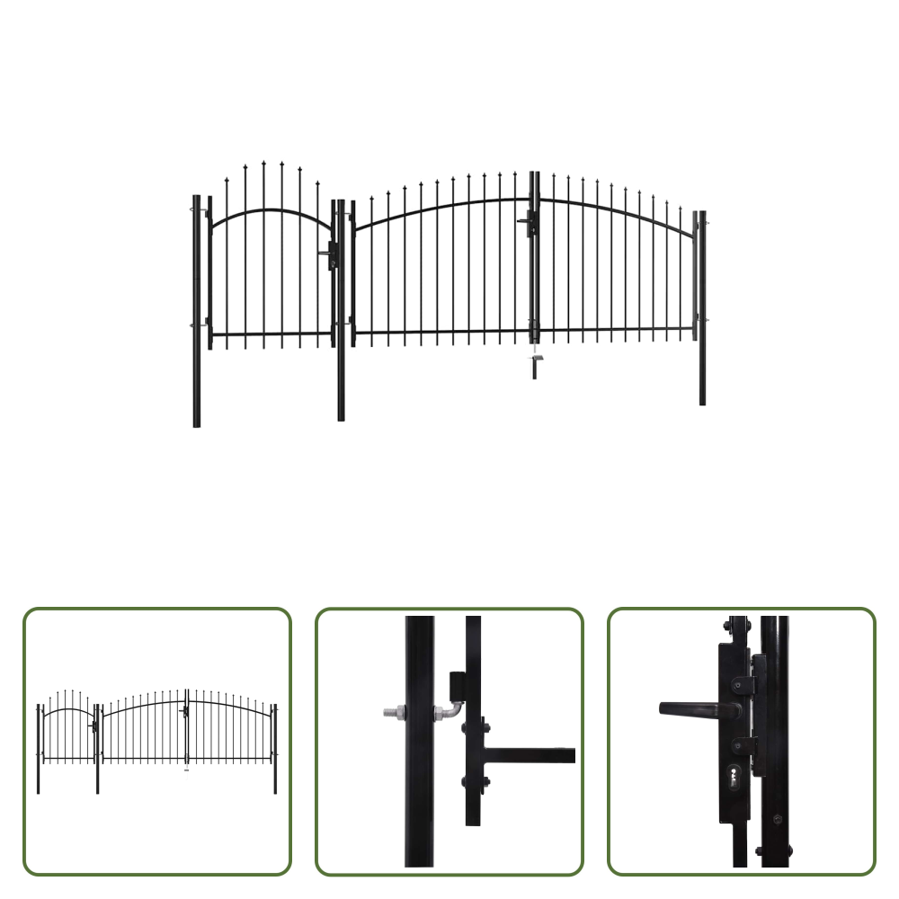 Gartentor Stahl - Gartentor Woerden Stahl 1,5 X 4 M Schwarz