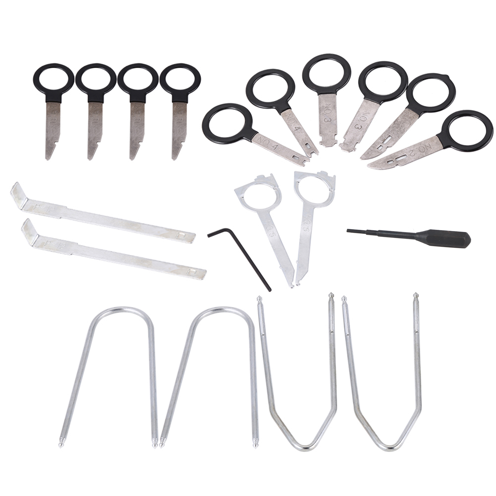 Werkzeug Zum Entfernen Von Audio-blenden Aus Metall (20-teilig), Tragbar Und Leicht, Für Autoradios.