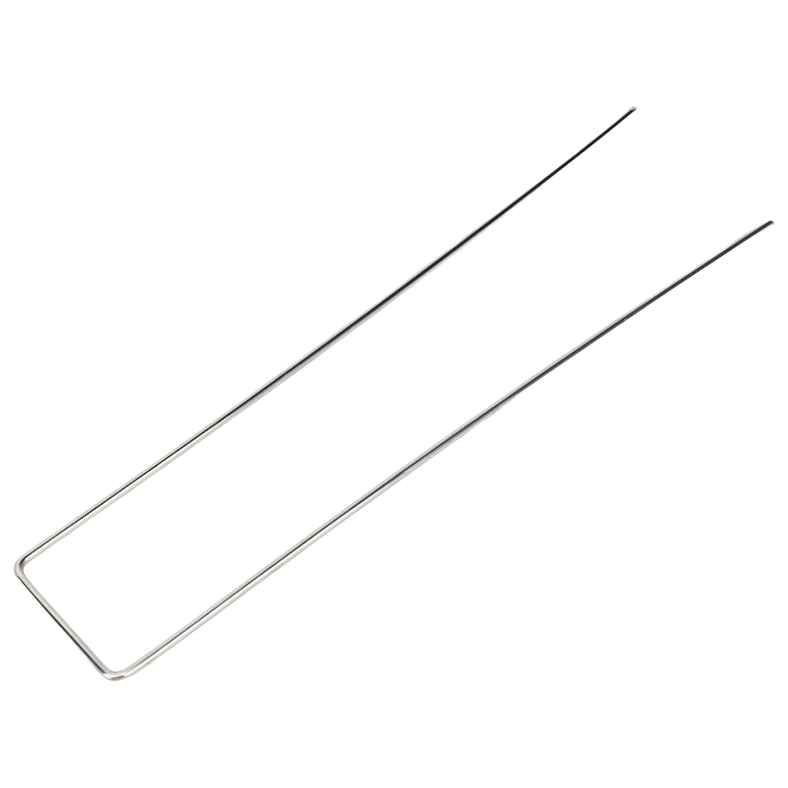 Packung Mit 100 U-förmigen Gartenstäben Aus Verzinktem Stahl Zur Befestigung Von Unkrautvlies Und Für Gartendekorationen. Rauheit: 2,5 Mm.