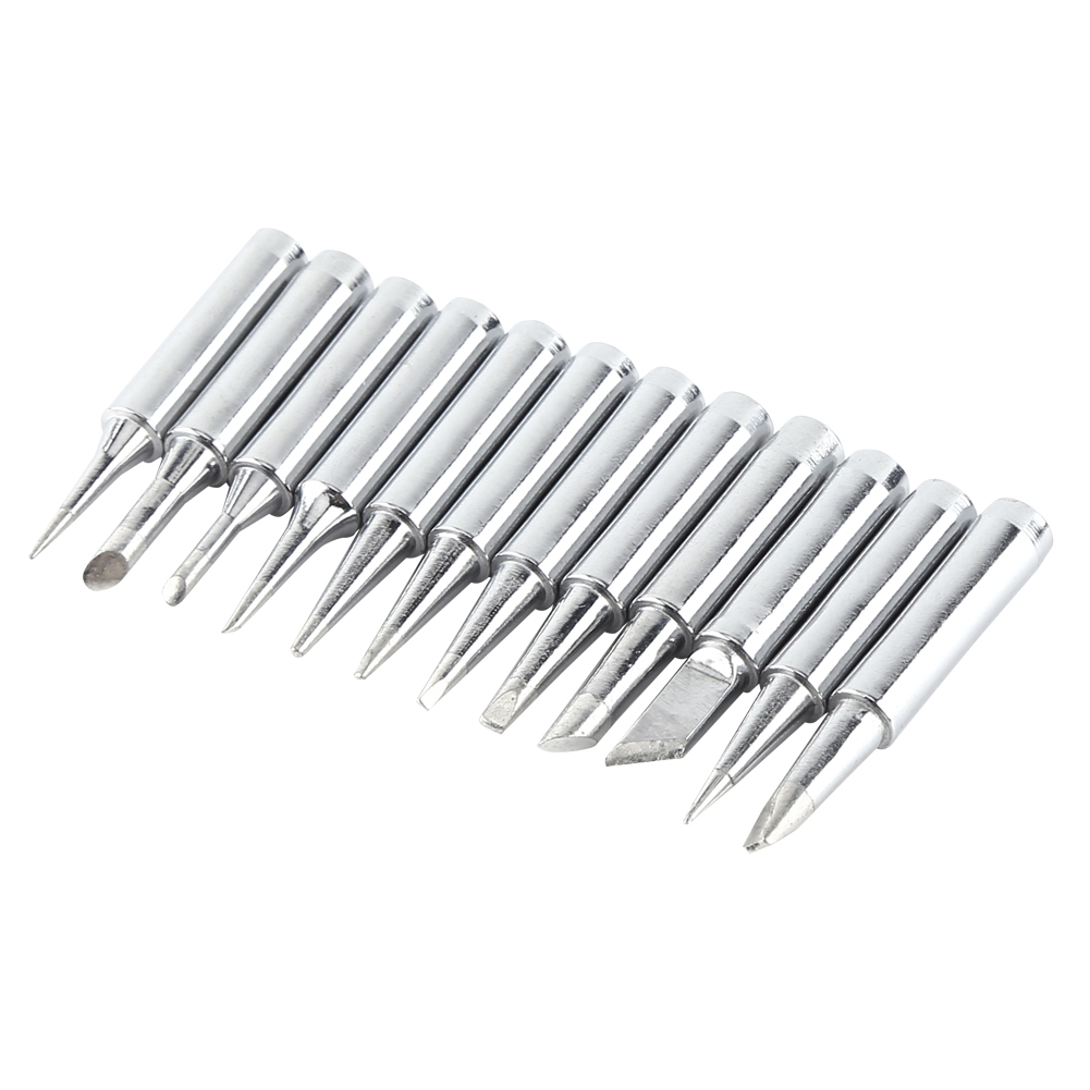 Lötspitzen, Lötstationswerkzeug, Schnelle Leitfähigkeit, Kupfer, 12er-packung, Leicht Zu Reinigen, Für Lötkolben 936, 937, 938 Und 969.