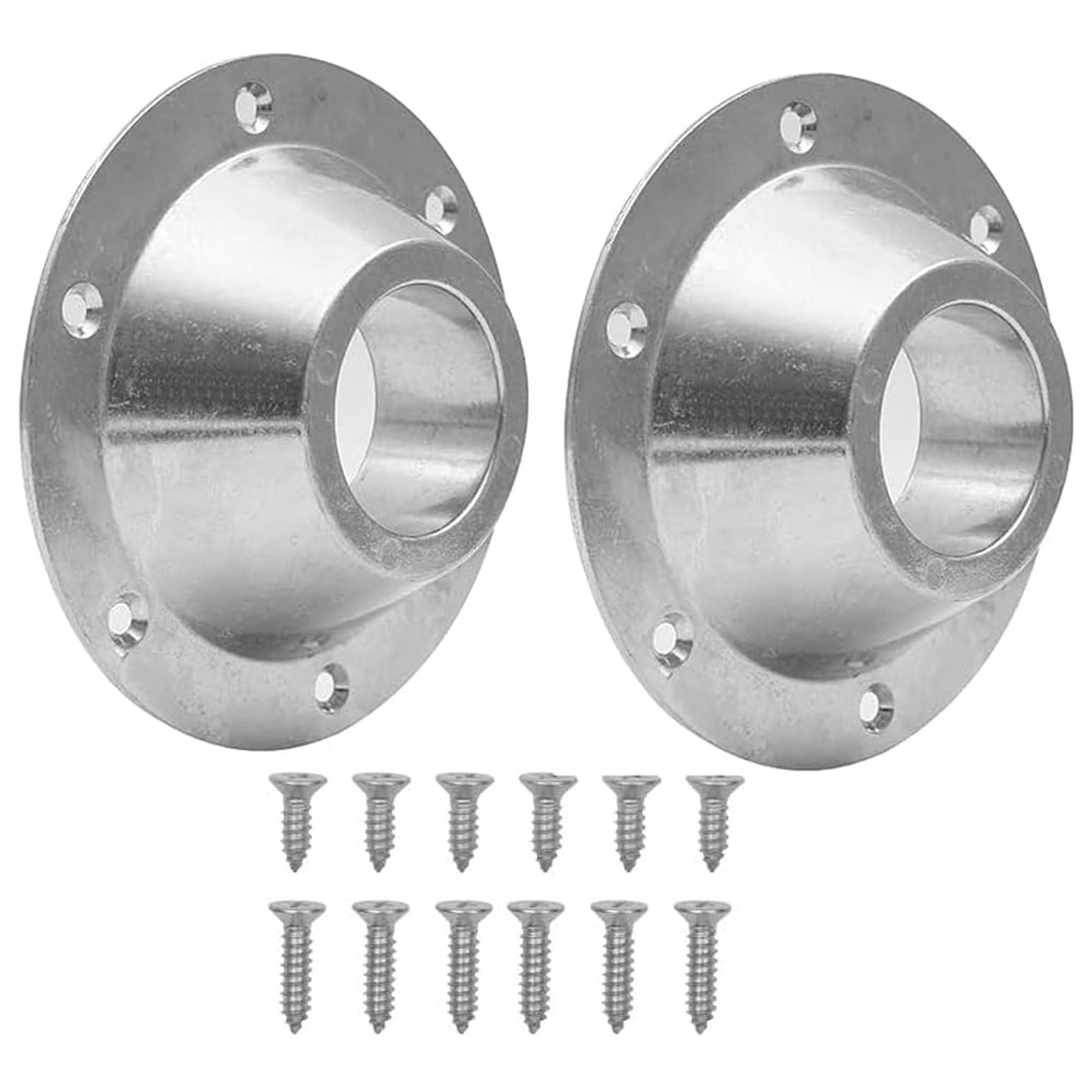 Set Aus 2 Tischstützen Aus Aluminiumlegierung Für Wohnmobile Mit Befestigungsschrauben An Beiden Enden Der Stütze Und Zur Bodenbefestigung. Einfache Montage.