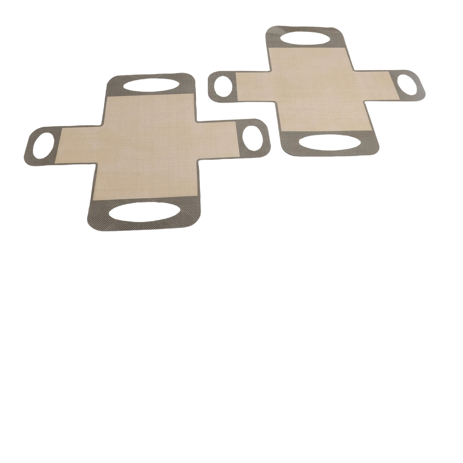 Set Aus 2 Wiederverwendbaren Und Antihaftbeschichteten Silikon-brotformen Mit Teigzange Zum Umfüllen Des Teigs (grau).