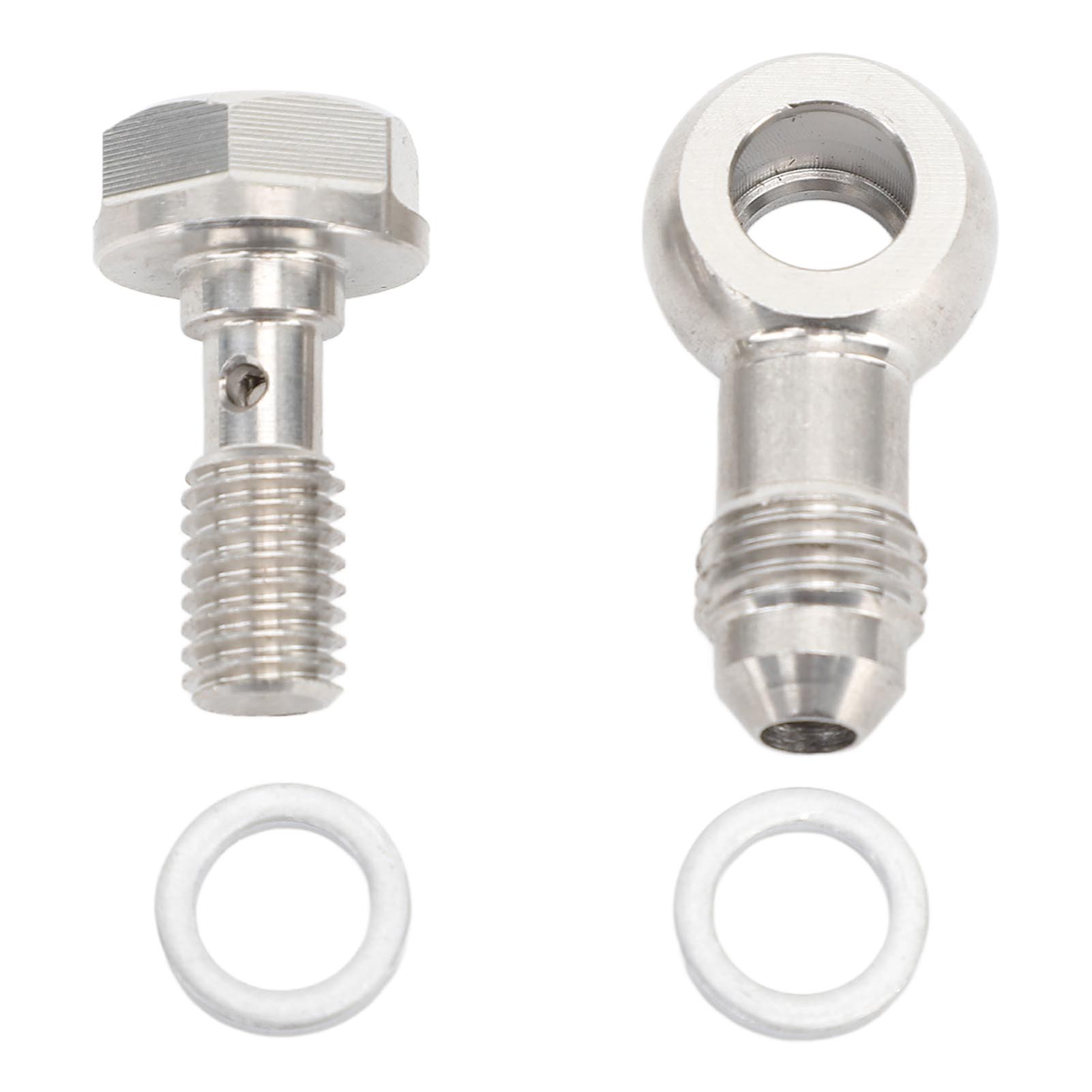 M8 X 1,25 Mm Auf An4 Banjo-schraubensatz, Hochbelastbare Edelstahlverschraubung Mit Unterlegscheibe
