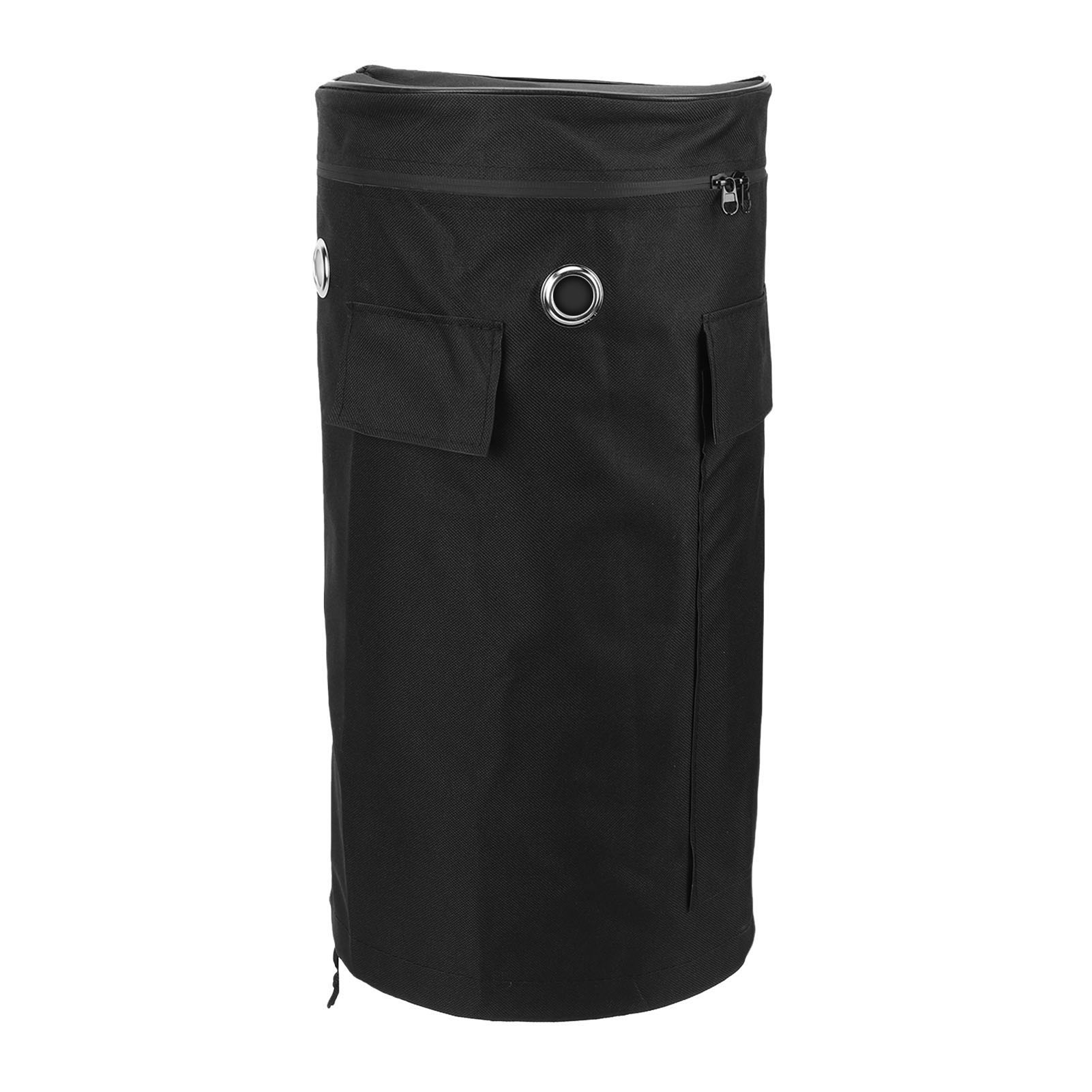 Schwarze Gasflaschenhülle Aus Robustem 600d Oxford-gewebe, Wasserdicht Und Atmungsaktiv, Mit Aufbewahrungstasche Für Eine Gaskartusche, Ideal Für Camping Und Grillabende. Große Größe (durchmesser: 33