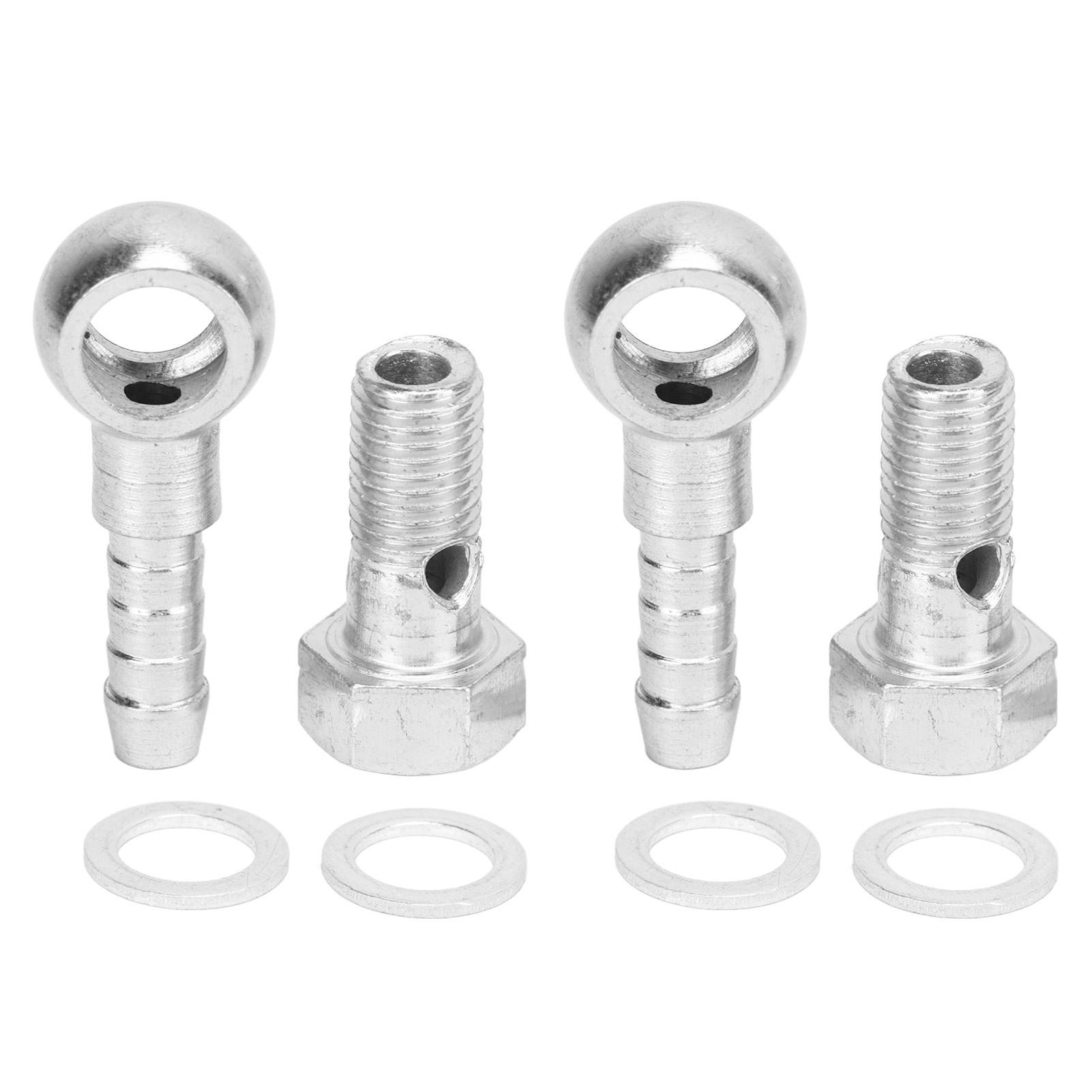 M8 Banjo-turbolader-schlauchanschlüsse, Schrauben, Adapter Und Edelstahl-unterlegscheiben Für 4-5 Mm Kraftstoff-/ölschläuche
