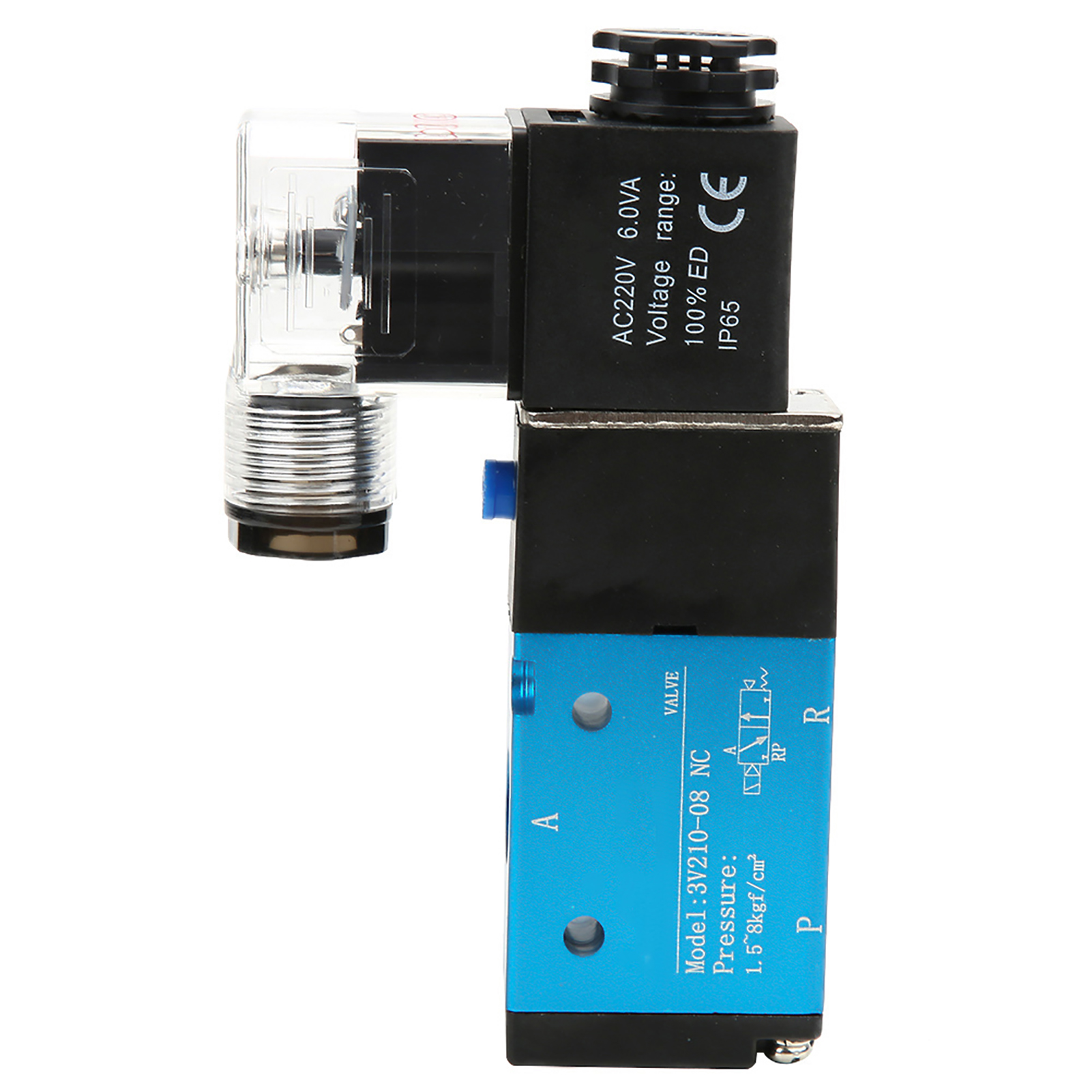 3v210-08 2-positionen, 5-wege-pt1/4"-magnetventil, 1,2 Mpa 170 Psi, Ip65 (220 V Ac)