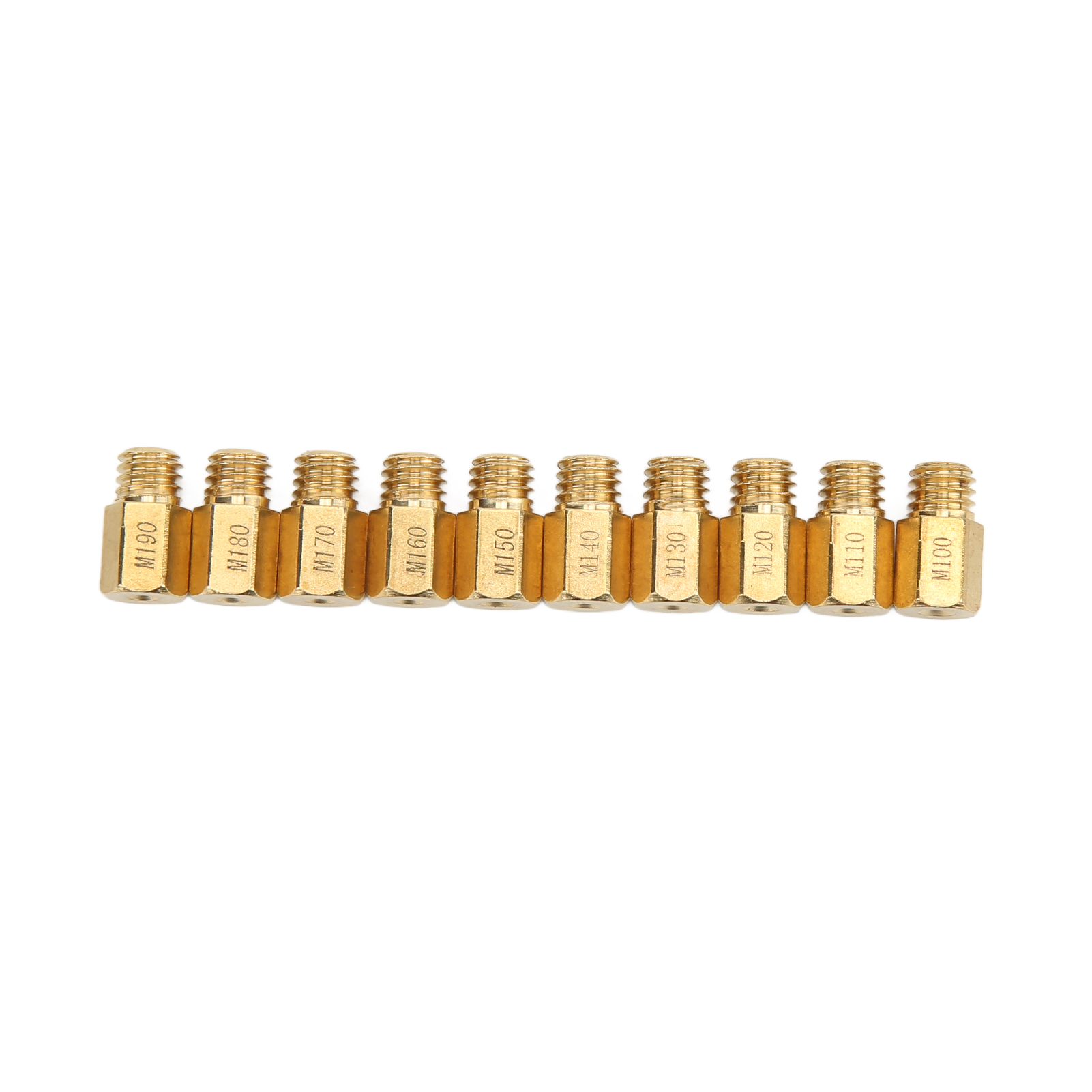 Satz Mit 10 Hauptdüsen Aus Metall Für Vergaser, Gewinde 5,2 X 0,75 Mm, Kompatibel Mit Mikuni Vm Tm Tmx Vergasern.