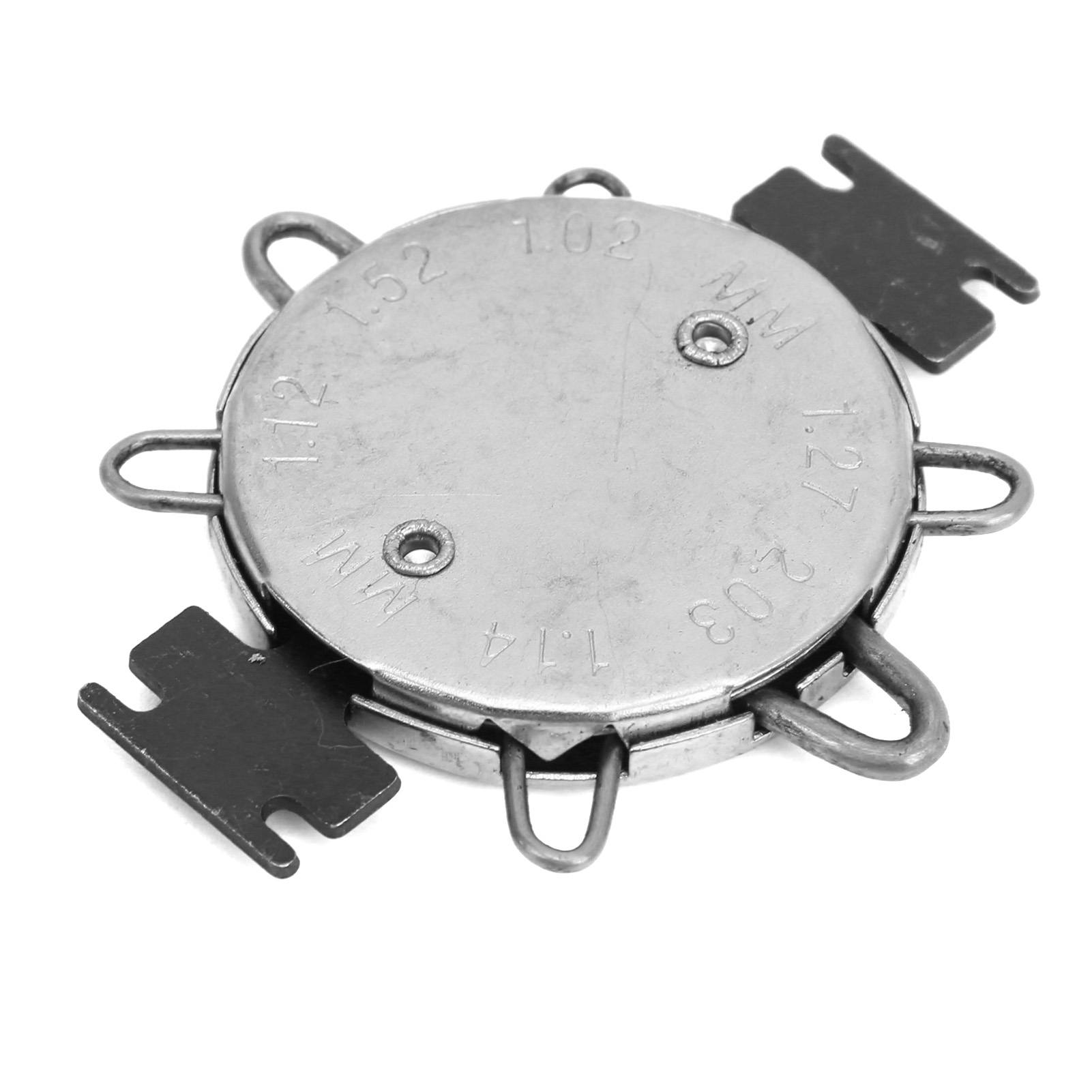 Zündkerzenabstandslehre 0,64–1,14 Mm (0,025–0,045 Zoll) – Motorradzubehör Zum Messen Und Einstellen – Schwarz/silber
