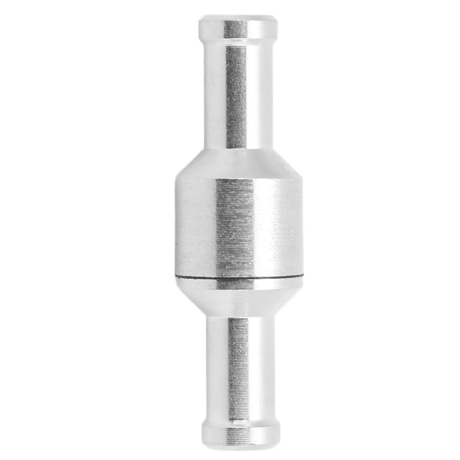 Einweg-rückschlagventil Aus Silberfarbener Aluminiumlegierung Für Kraftstoffleitungen (wasser, Öl, Diesel, Benzin), 8 Mm / 0,31 Zoll