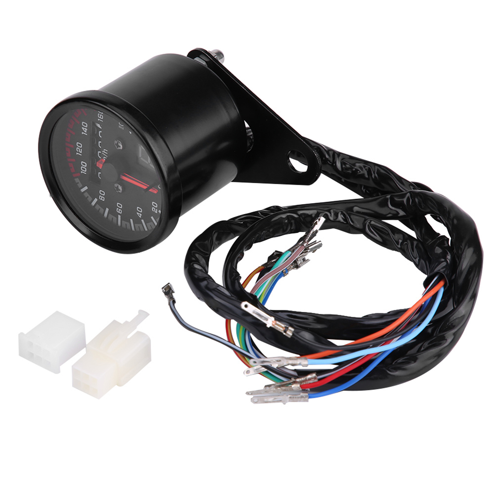 Universeller Digitaler Motorrad-tachometer/drehzahlmesser Mit Schwarzer Led-anzeige