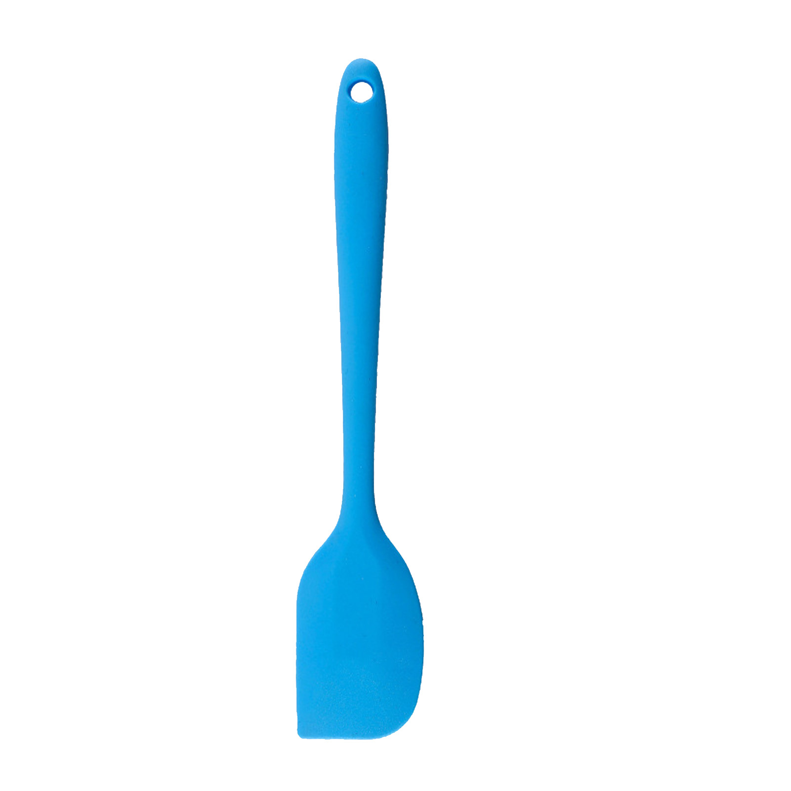Hitzebeständiger, Lebensmittelechter Silikonspatel Mit Ergonomischem Griff, Cremefarben, Ideal Zum Kochen Und Backen Zu Hause (blau).