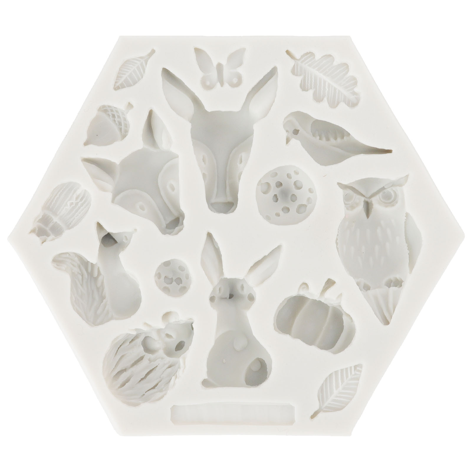 Niedliche Tierförmige Silikonform, Leicht Zu Lösen, Flexibel Und Weich, Ideal Für Selbstgemachtes Backen (kuchen, Fondant, Schokolade), Artikelnummer 952, Grau.