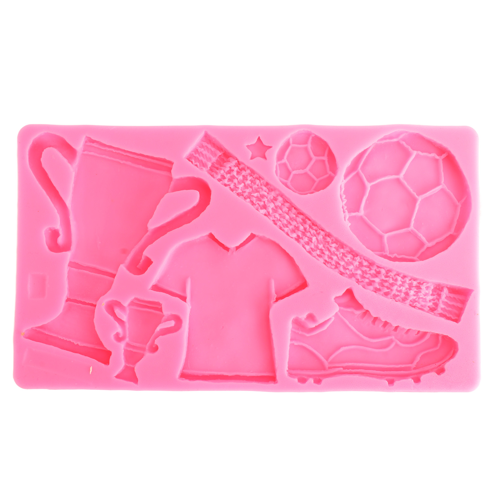 Silikonformen Für Fondant, Kleidung, Schuhe, Kuchen Und Schokolade, Fußballpokal-design, Rosa. Backform Zum Selbermachen.