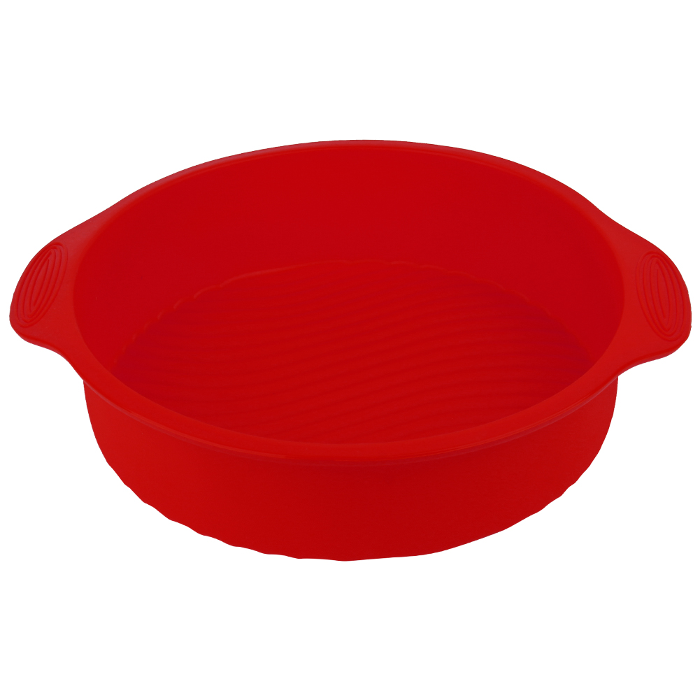 11,42-zoll-3d-rundkuchenform Aus Silikon (rot)