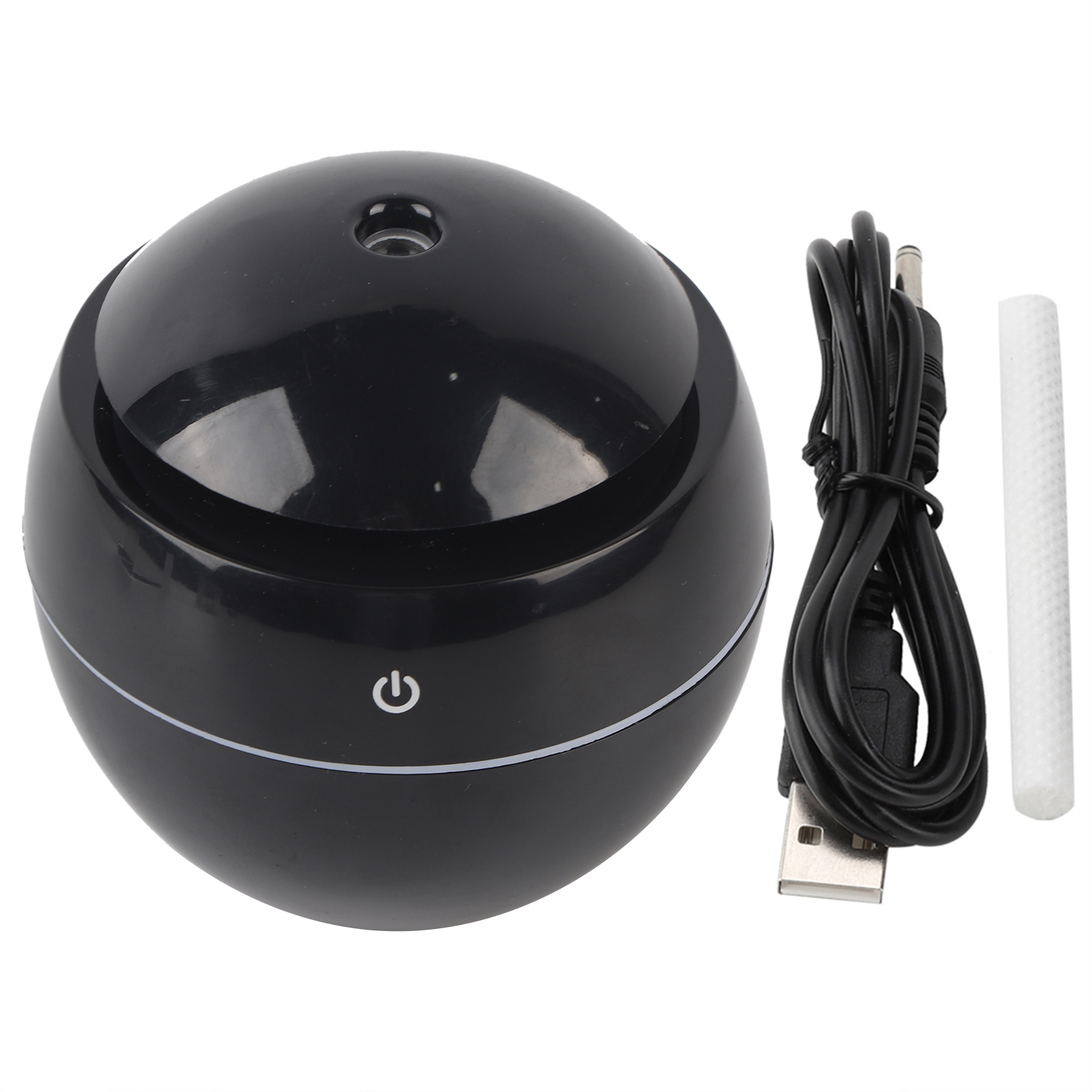 Essential Usb-ultraschall-luftbefeuchter Mit Touch-led, Aromadiffusor Und Luftreiniger, Schwarz