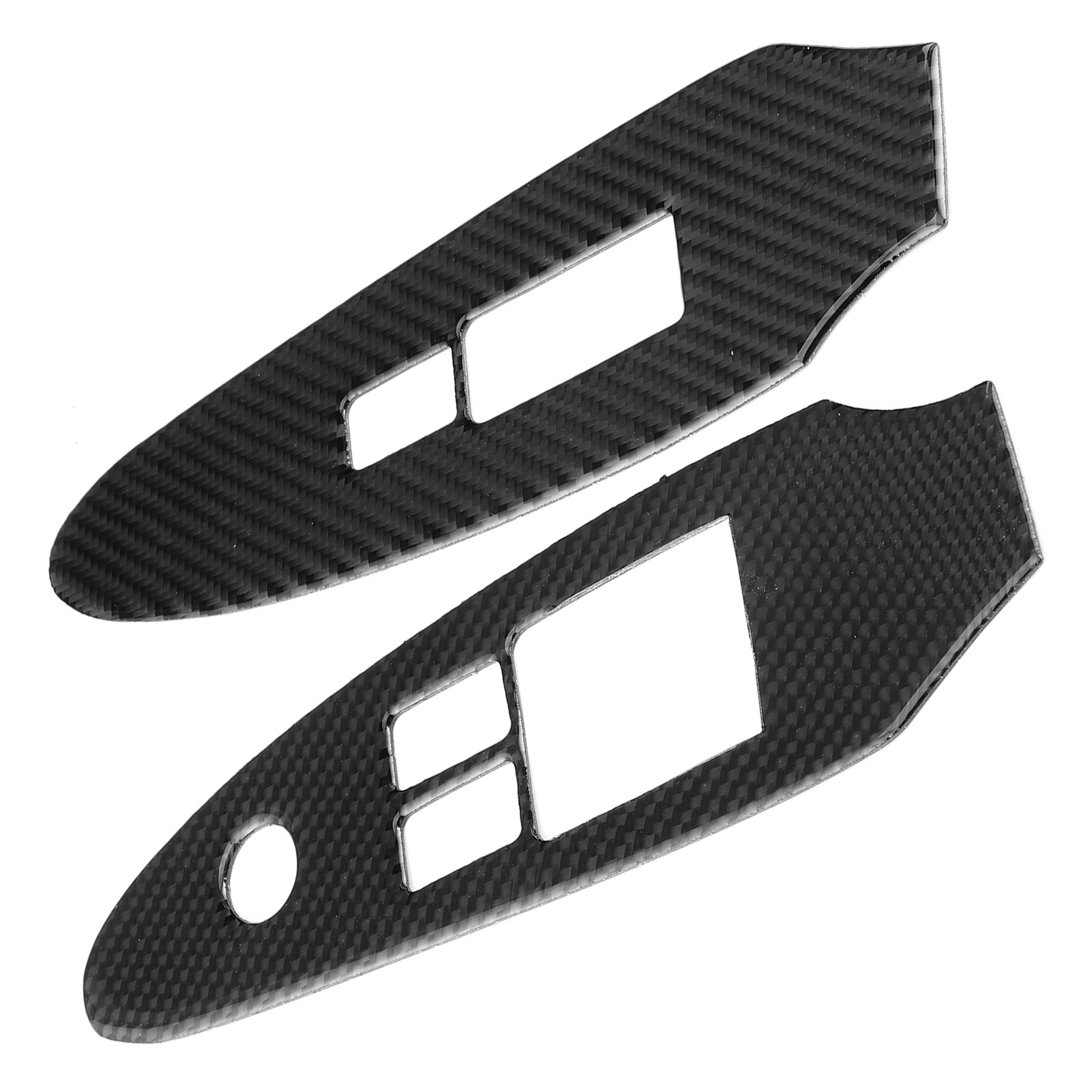 Set Mit 2 Fensterheberschalter-abdeckungen Aus Kohlefaser Für Nissan 370z Z34 (2009-2020)