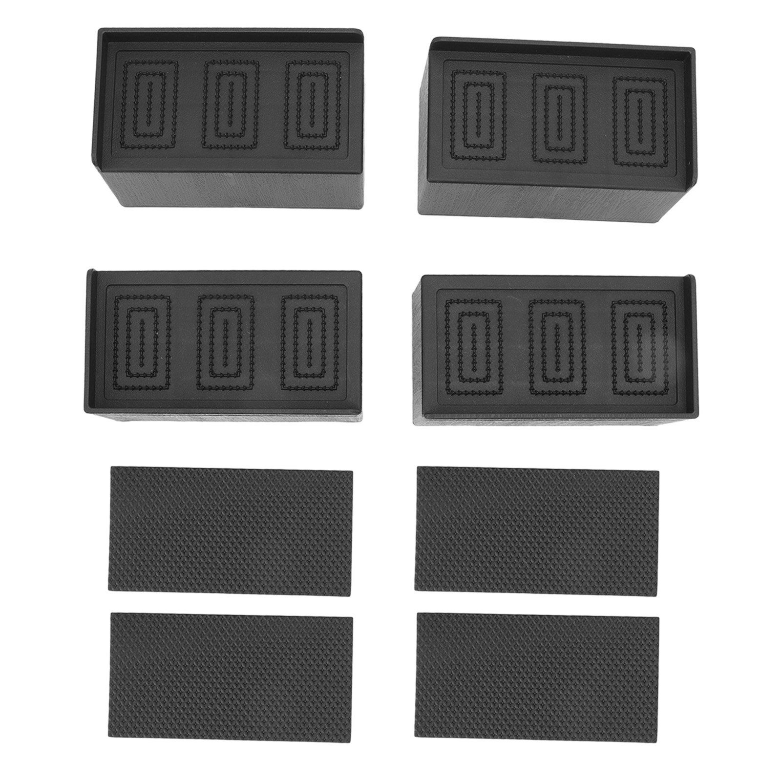 Stapelbare, Rechteckige Möbelgleiter Aus Gummi In L-form Für Sofa, Tisch, Sessel Oder Bett