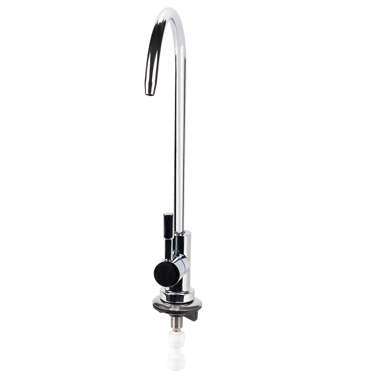 Trinkwasserhahn Mit 360-grad-drehfunktion, Elegant Und Geschwungen, Für 1/4" (6,35 Mm) Schlauch Für Den Hausgebrauch