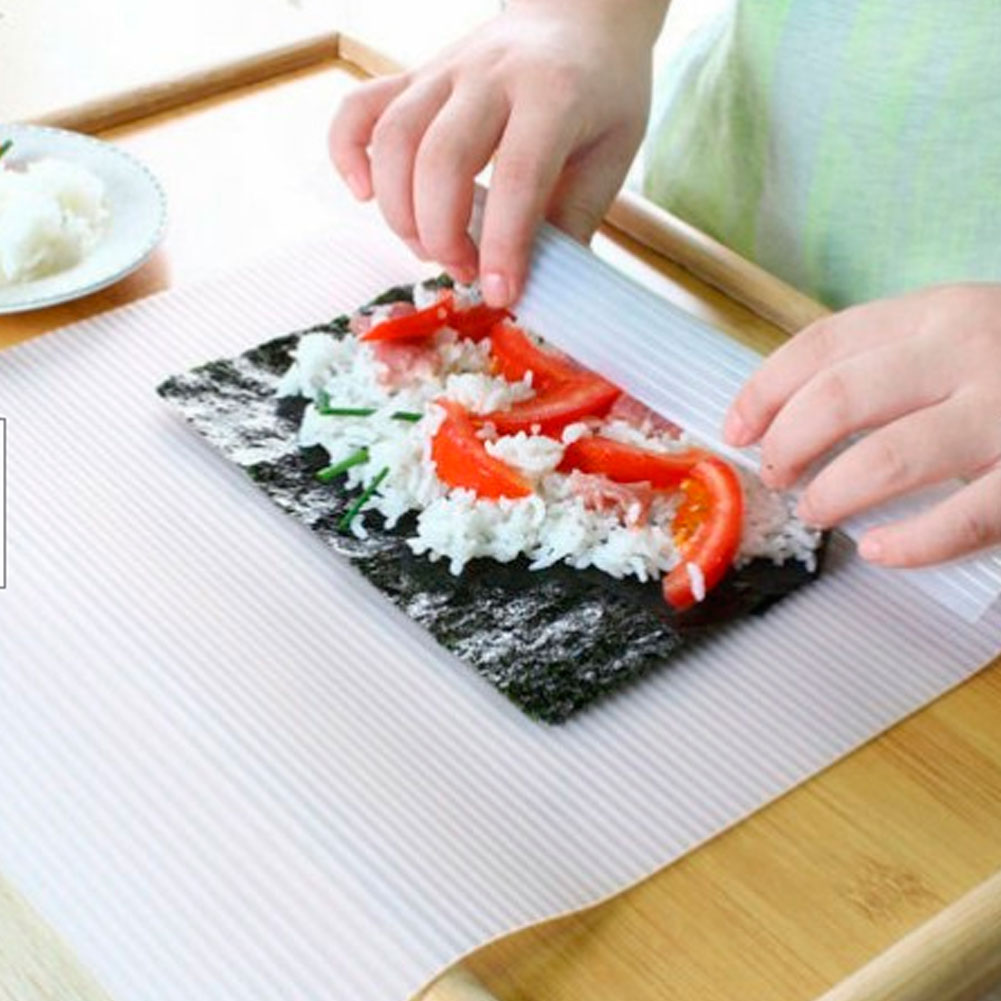 Wiederverwendbare Und Abwaschbare Antihaft-sushi-rollmatte Aus Silikon, Küchenaccessoire