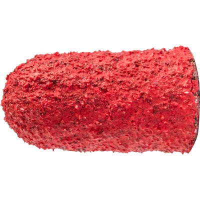 PFERD TOOLS POLICAP Schleifkappe PC Walzenrundform Keramikkorn Ø 5x11 mm CO-COOL120 für Edelstahl