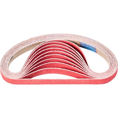 PFERD TOOLS Keramikkorn Schleifband BA 10x330mm CO-COOL120 für Edelstahl-Schliff mit Bandschleifer (100)