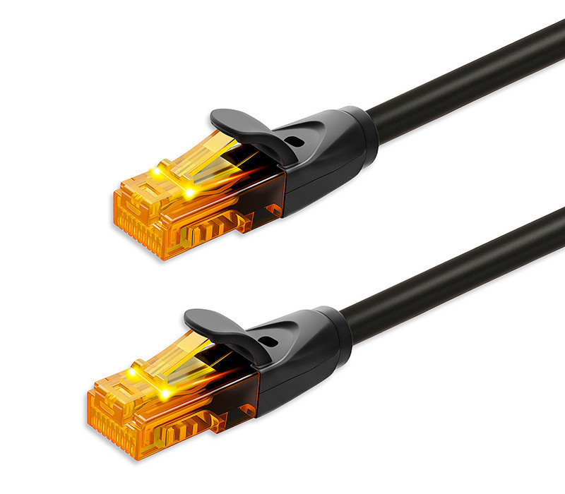 Lan-ethernet-patchkabel Cat. 6 1 Gbit/s 15 M Schwarz