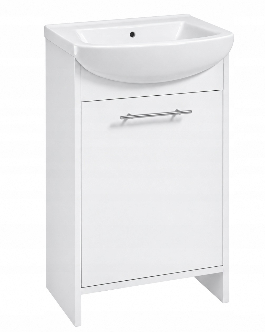 Frigo Badezimmerschrank Mit Waschbecken, Weiß, Praktisch, 50 X 84 Cm