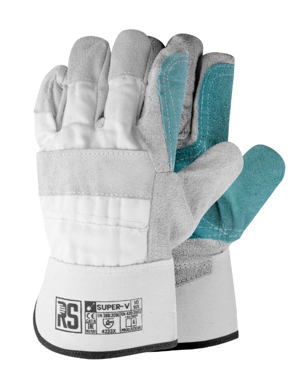 Rs Super-v 10 Spaltleder-verstärkte Handschuhe - 6.0 Par - Rek Sk 207