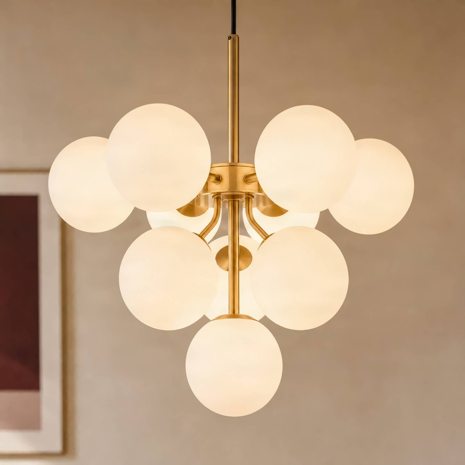 Pendelleuchte "peyton" Aus Glas Für Wohnzimmer & Esszimmer Von Lucande
