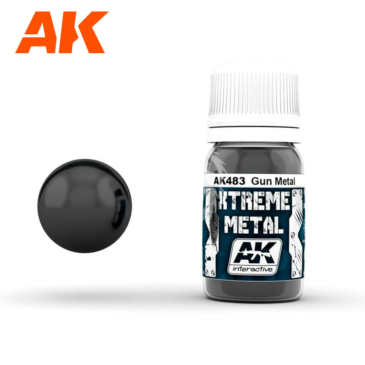 Xtreme Metal Gun Metal Ak483 Ak-483 Farbe 30 Ml