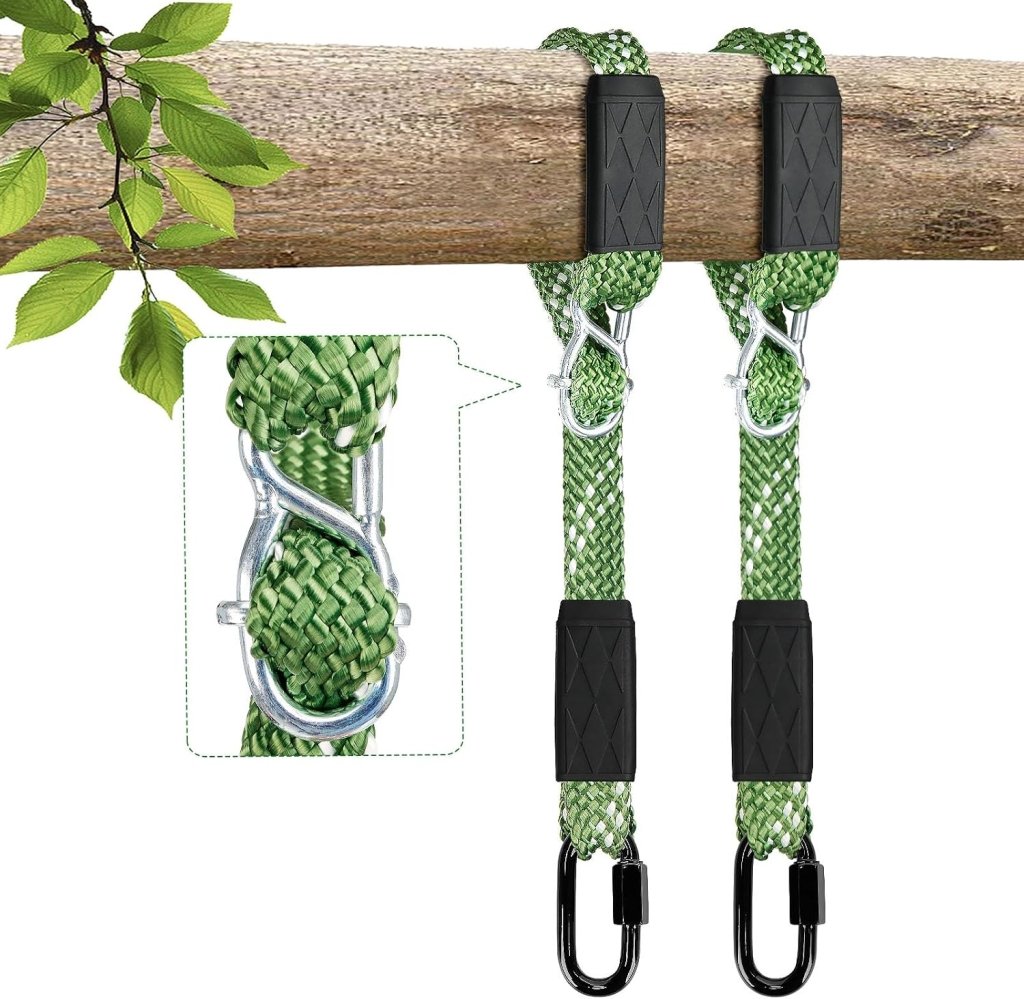 Verstellbarer Schaukelgurt 101 Cm Mit Karabinerhaken, Bis 363 Kg – Aufhängeriemen – Schaukelzubehör